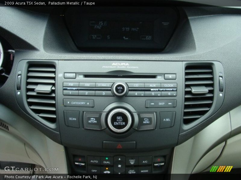 Palladium Metallic / Taupe 2009 Acura TSX Sedan