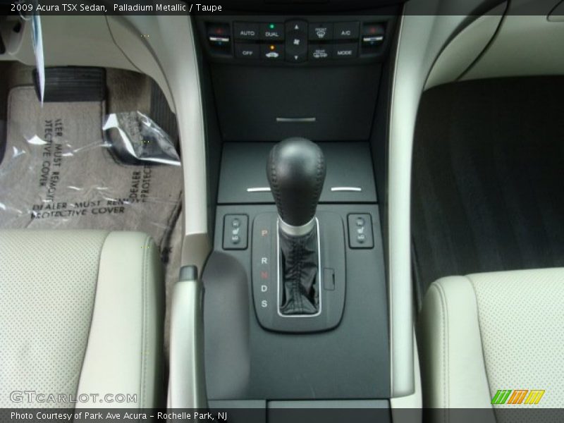 Palladium Metallic / Taupe 2009 Acura TSX Sedan