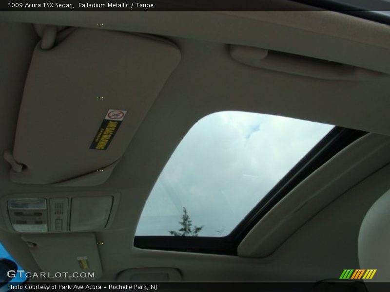 Palladium Metallic / Taupe 2009 Acura TSX Sedan