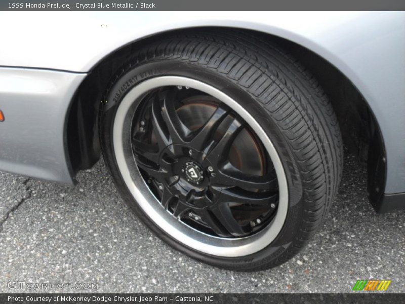 Crystal Blue Metallic / Black 1999 Honda Prelude