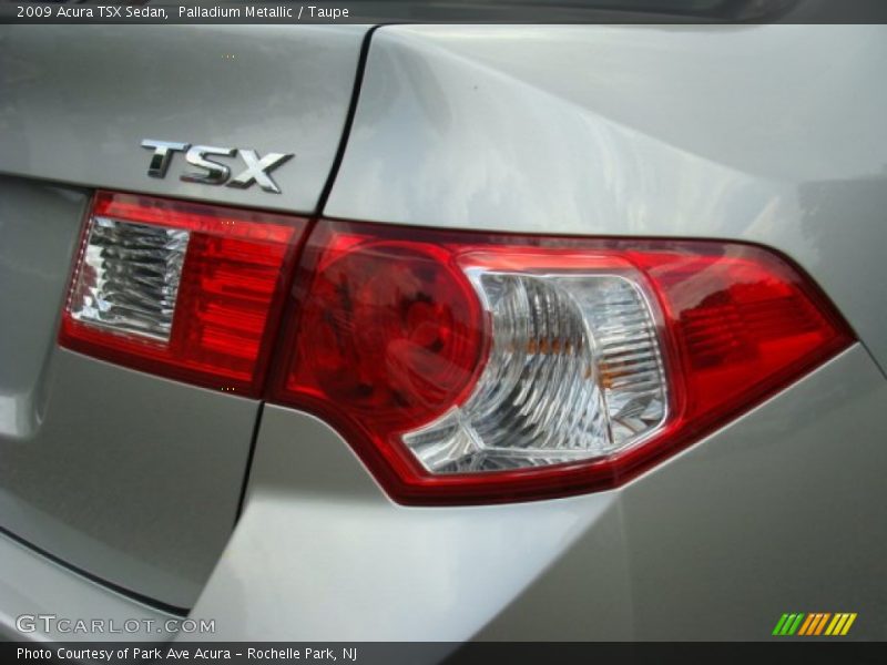 Palladium Metallic / Taupe 2009 Acura TSX Sedan