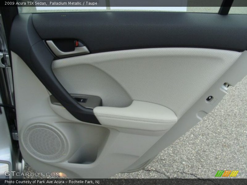 Palladium Metallic / Taupe 2009 Acura TSX Sedan