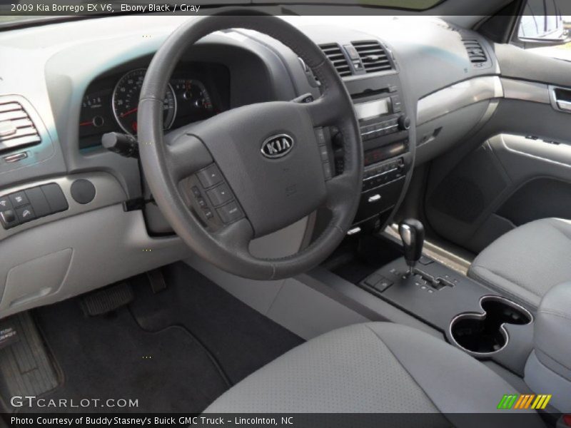 Ebony Black / Gray 2009 Kia Borrego EX V6