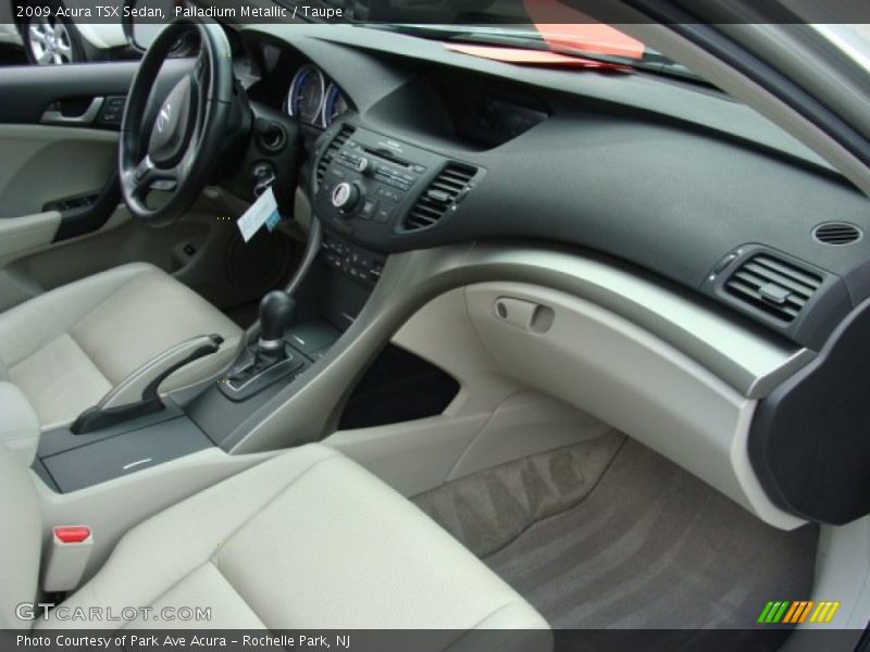 Palladium Metallic / Taupe 2009 Acura TSX Sedan