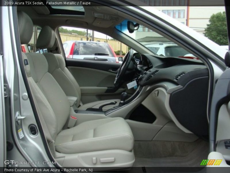Palladium Metallic / Taupe 2009 Acura TSX Sedan