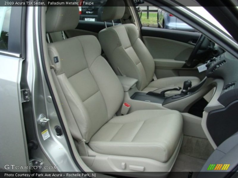 Palladium Metallic / Taupe 2009 Acura TSX Sedan