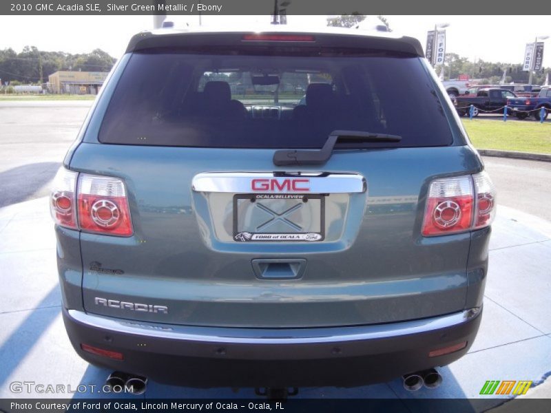 Silver Green Metallic / Ebony 2010 GMC Acadia SLE
