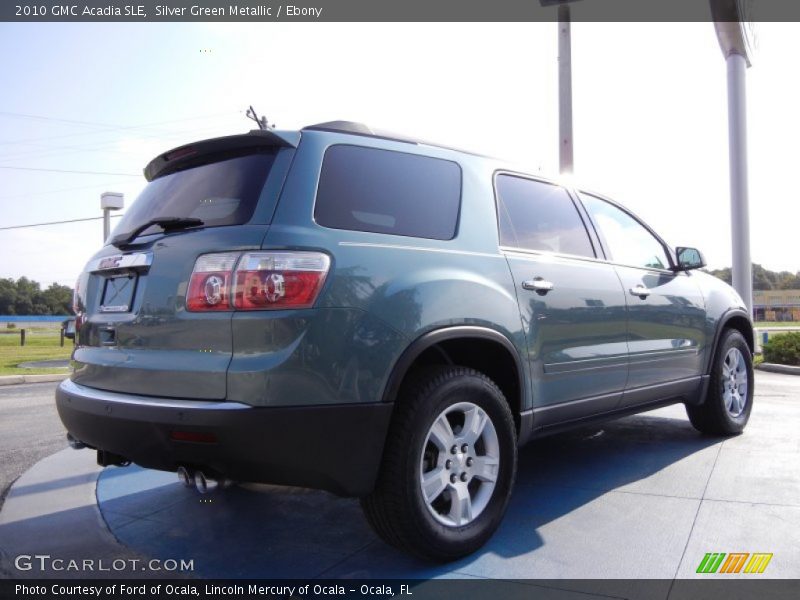 Silver Green Metallic / Ebony 2010 GMC Acadia SLE