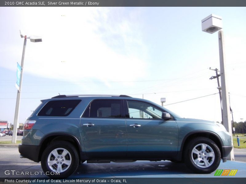 Silver Green Metallic / Ebony 2010 GMC Acadia SLE