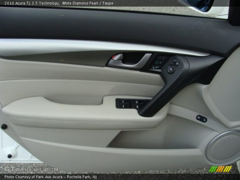 White Diamond Pearl / Taupe 2010 Acura TL 3.5 Technology