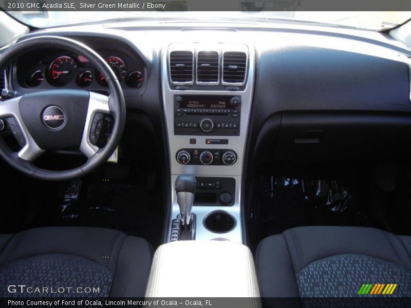 Silver Green Metallic / Ebony 2010 GMC Acadia SLE