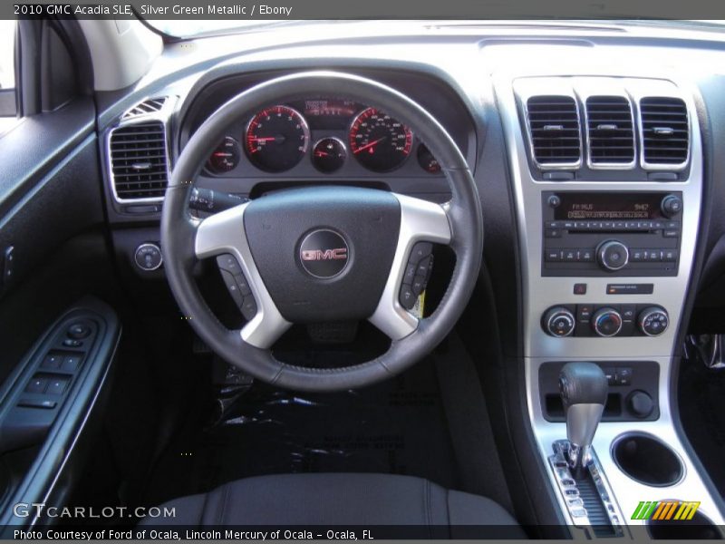 Silver Green Metallic / Ebony 2010 GMC Acadia SLE