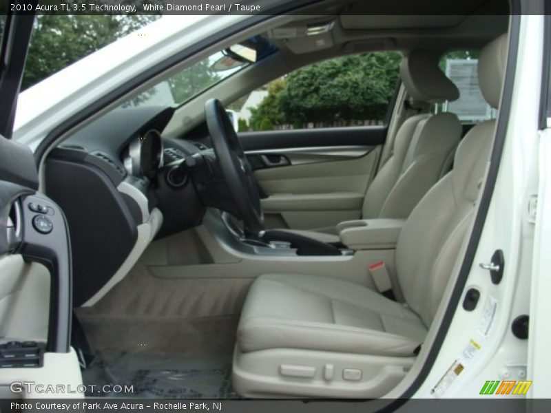White Diamond Pearl / Taupe 2010 Acura TL 3.5 Technology
