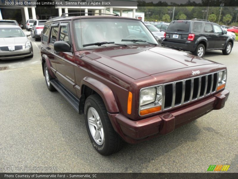Sienna Pearl / Agate Black 2000 Jeep Cherokee Limited 4x4