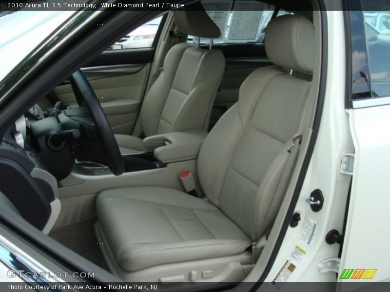 White Diamond Pearl / Taupe 2010 Acura TL 3.5 Technology
