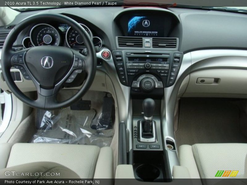 White Diamond Pearl / Taupe 2010 Acura TL 3.5 Technology