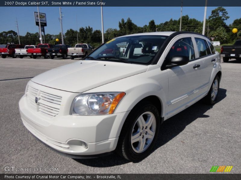 Stone White / Pastel Slate Gray 2007 Dodge Caliber SXT