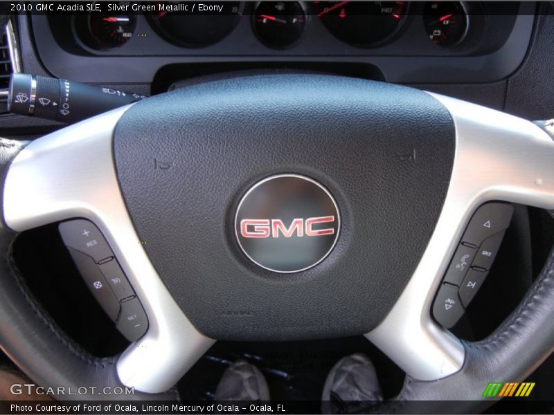 Silver Green Metallic / Ebony 2010 GMC Acadia SLE