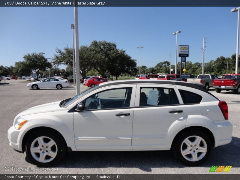 Stone White / Pastel Slate Gray 2007 Dodge Caliber SXT