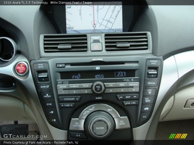 White Diamond Pearl / Taupe 2010 Acura TL 3.5 Technology