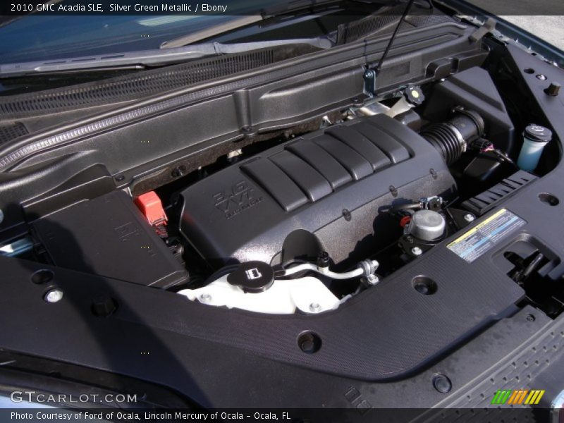 Silver Green Metallic / Ebony 2010 GMC Acadia SLE