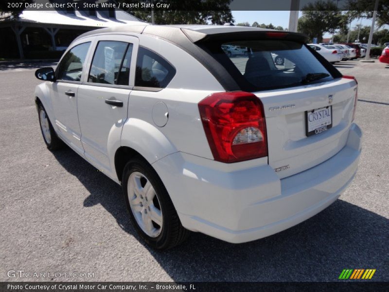 Stone White / Pastel Slate Gray 2007 Dodge Caliber SXT