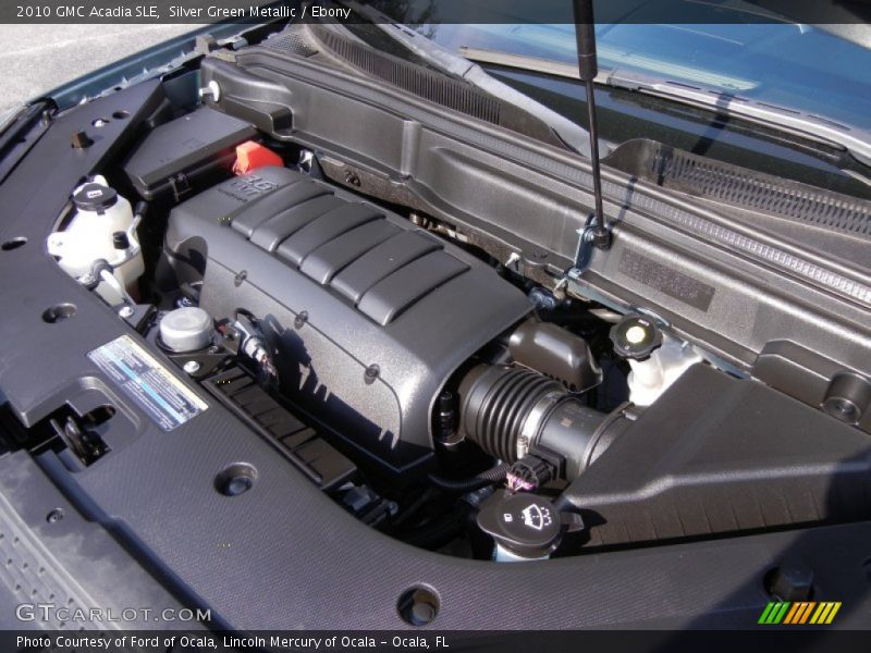 Silver Green Metallic / Ebony 2010 GMC Acadia SLE