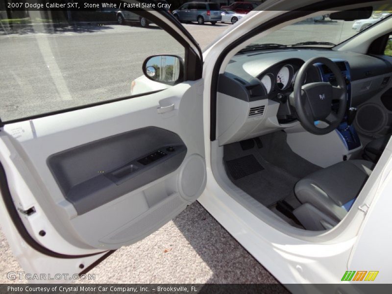 Stone White / Pastel Slate Gray 2007 Dodge Caliber SXT