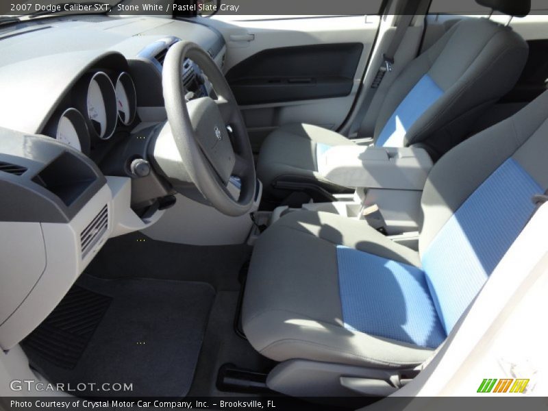 Stone White / Pastel Slate Gray 2007 Dodge Caliber SXT