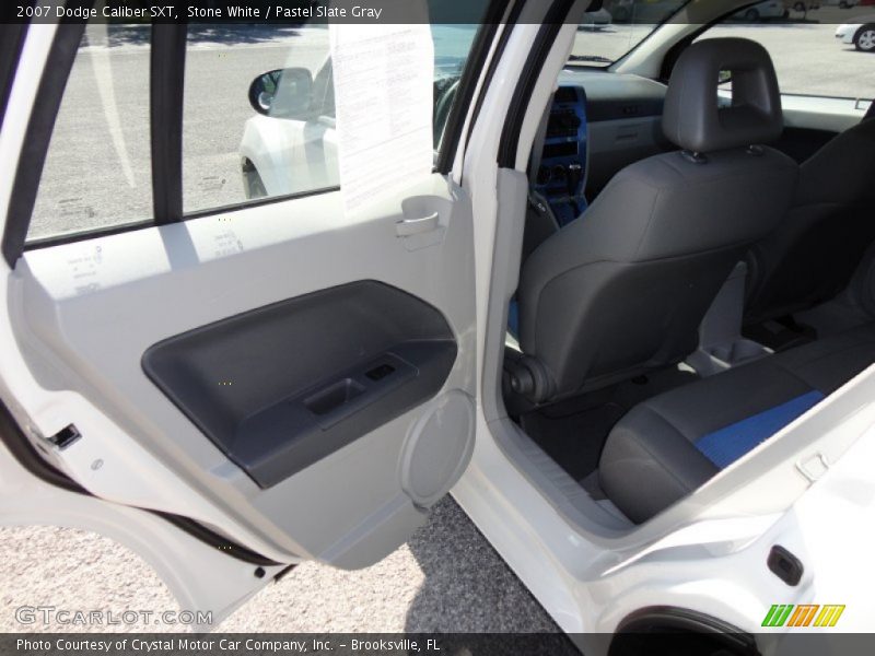 Stone White / Pastel Slate Gray 2007 Dodge Caliber SXT