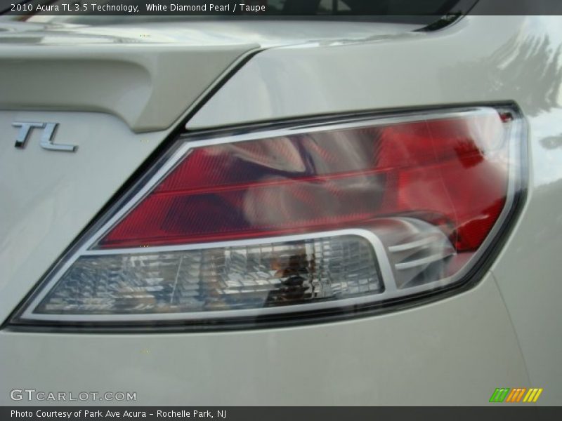 White Diamond Pearl / Taupe 2010 Acura TL 3.5 Technology