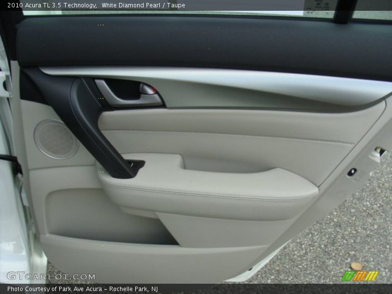 White Diamond Pearl / Taupe 2010 Acura TL 3.5 Technology