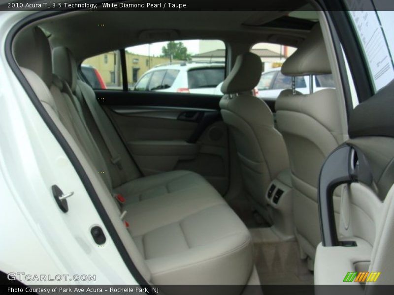 White Diamond Pearl / Taupe 2010 Acura TL 3.5 Technology