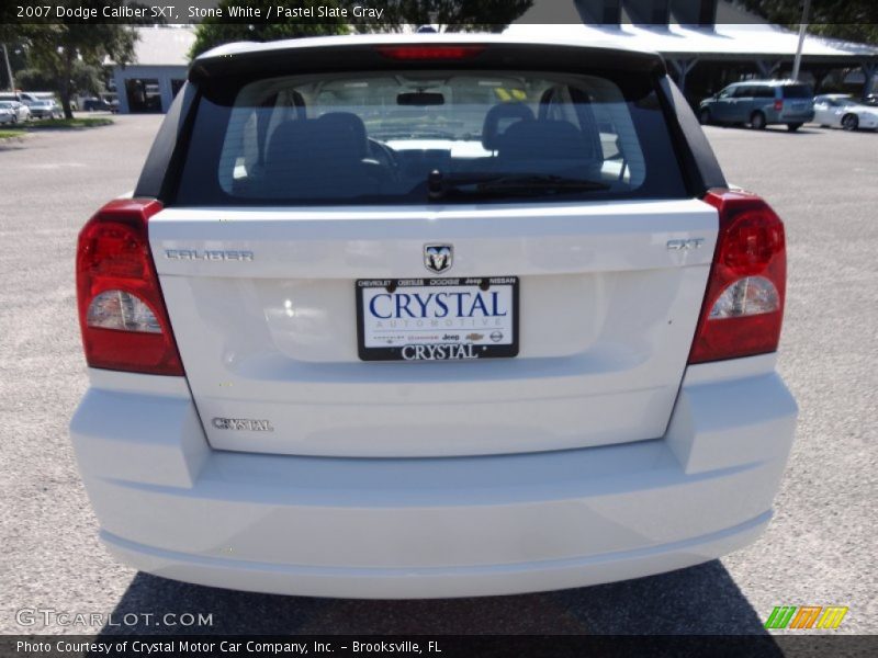 Stone White / Pastel Slate Gray 2007 Dodge Caliber SXT