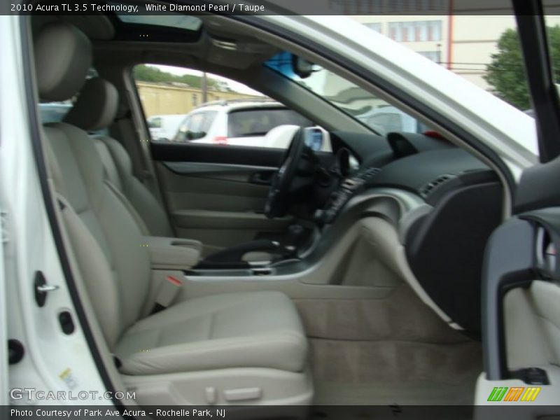 White Diamond Pearl / Taupe 2010 Acura TL 3.5 Technology