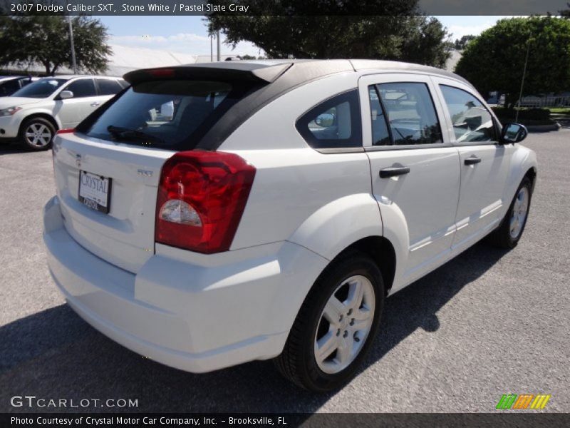 Stone White / Pastel Slate Gray 2007 Dodge Caliber SXT