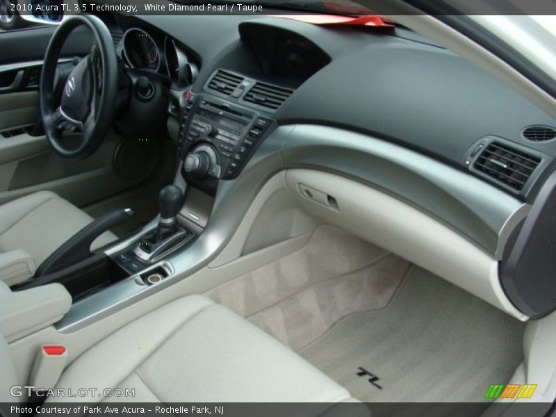 White Diamond Pearl / Taupe 2010 Acura TL 3.5 Technology