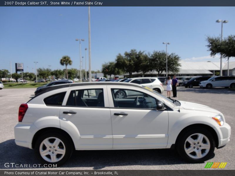 Stone White / Pastel Slate Gray 2007 Dodge Caliber SXT