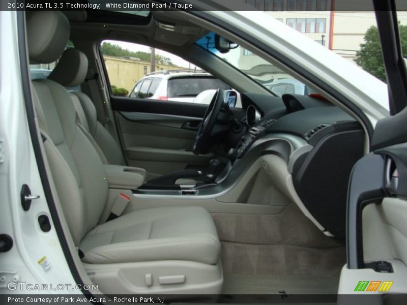 White Diamond Pearl / Taupe 2010 Acura TL 3.5 Technology