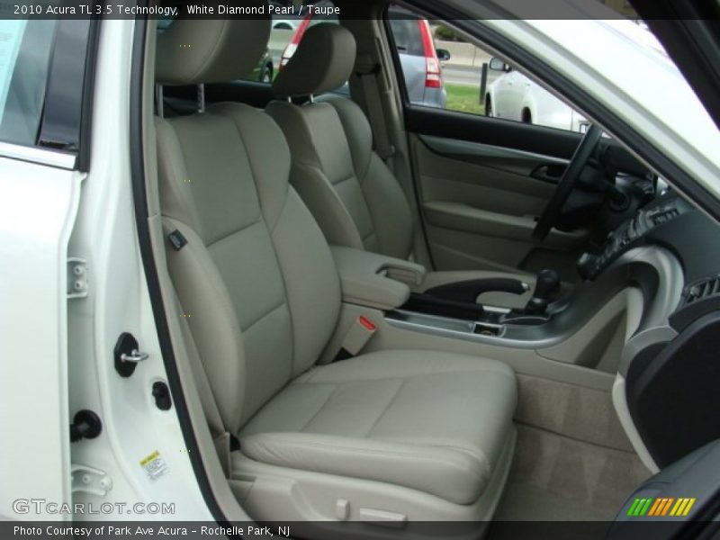 White Diamond Pearl / Taupe 2010 Acura TL 3.5 Technology