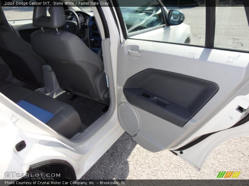 Stone White / Pastel Slate Gray 2007 Dodge Caliber SXT