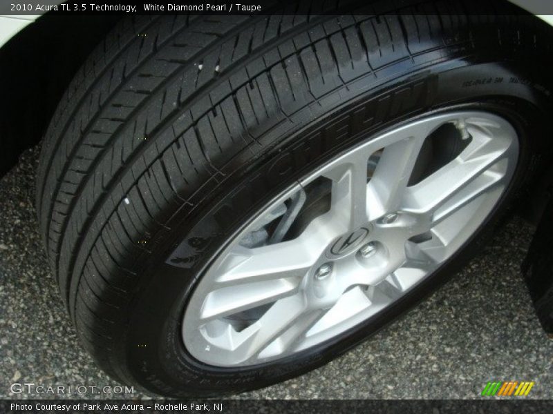 White Diamond Pearl / Taupe 2010 Acura TL 3.5 Technology