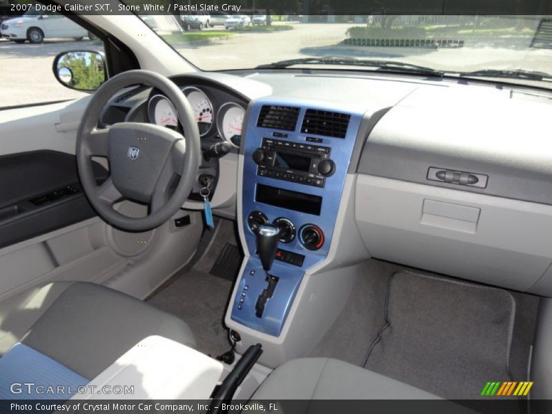Stone White / Pastel Slate Gray 2007 Dodge Caliber SXT
