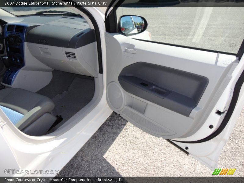 Stone White / Pastel Slate Gray 2007 Dodge Caliber SXT
