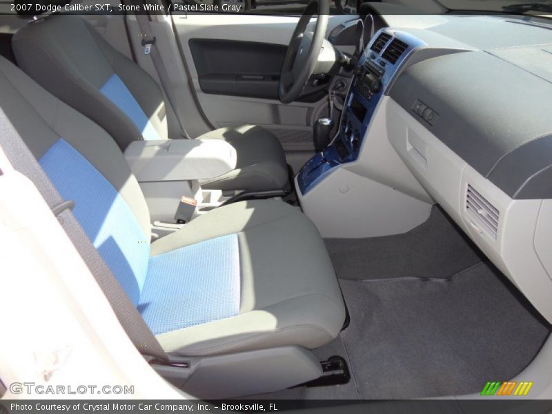 Stone White / Pastel Slate Gray 2007 Dodge Caliber SXT