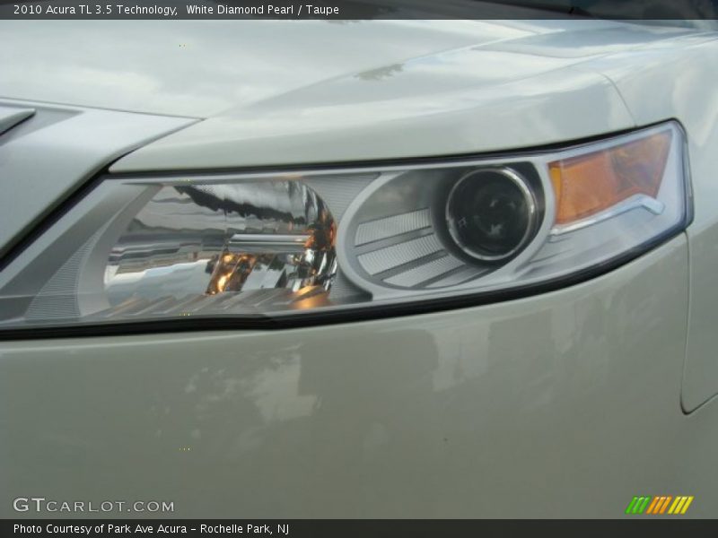 White Diamond Pearl / Taupe 2010 Acura TL 3.5 Technology