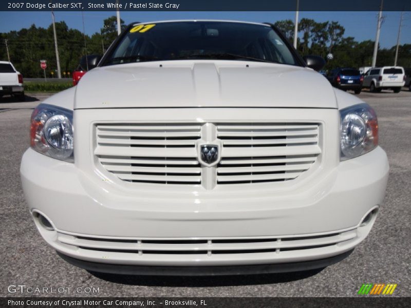 Stone White / Pastel Slate Gray 2007 Dodge Caliber SXT