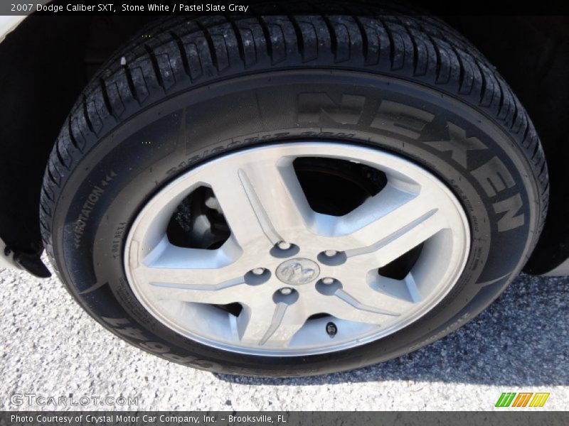 Stone White / Pastel Slate Gray 2007 Dodge Caliber SXT