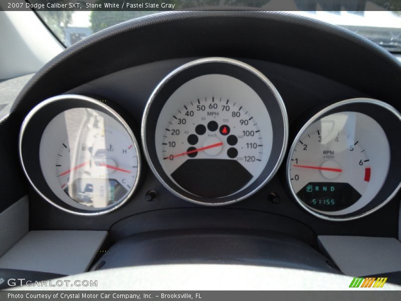 Stone White / Pastel Slate Gray 2007 Dodge Caliber SXT