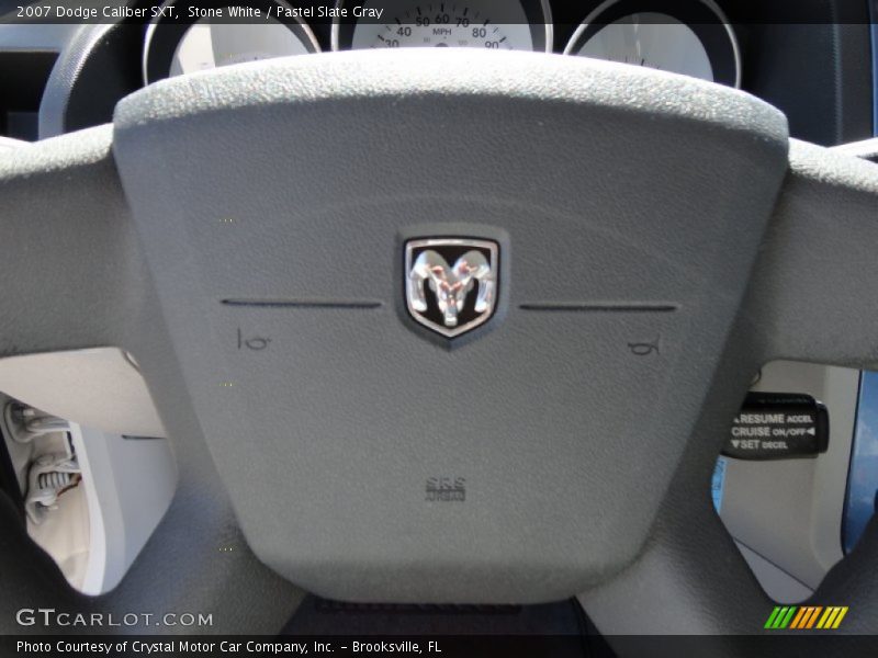 Stone White / Pastel Slate Gray 2007 Dodge Caliber SXT